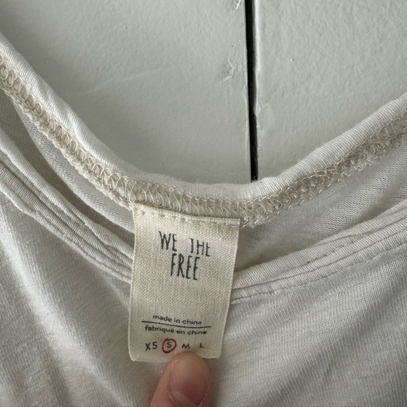 Free People Tank, White, Small - Picture 3 of 3
